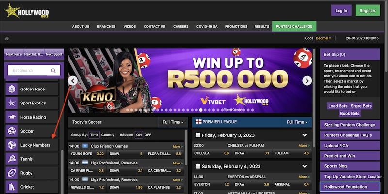 hollywoodbets lucky numbers